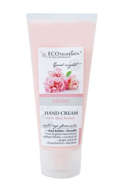 Eco Receptura Peony - krem do rąk, poj. 100 ml