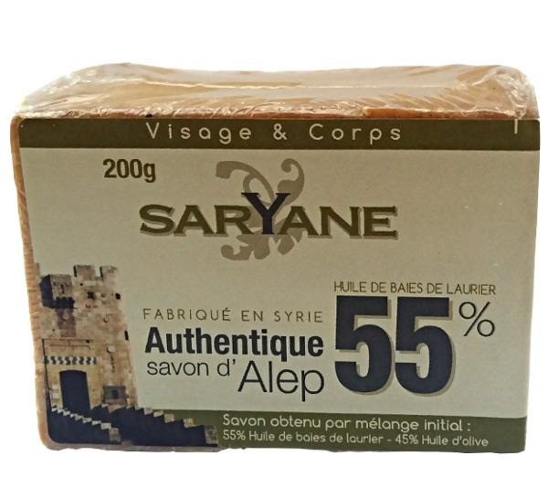 Alep - mydło Saryane, 55% oleju laurowego, waga 200 g