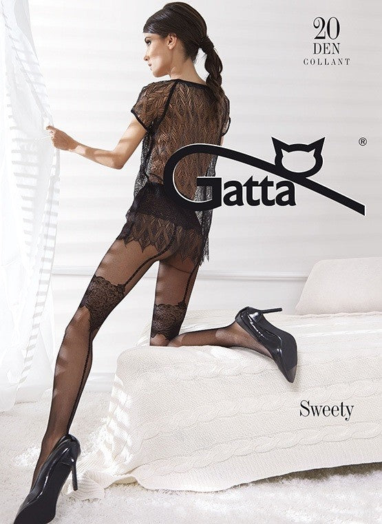 Sweety w.05 - Women's patterned tights 20 DEN