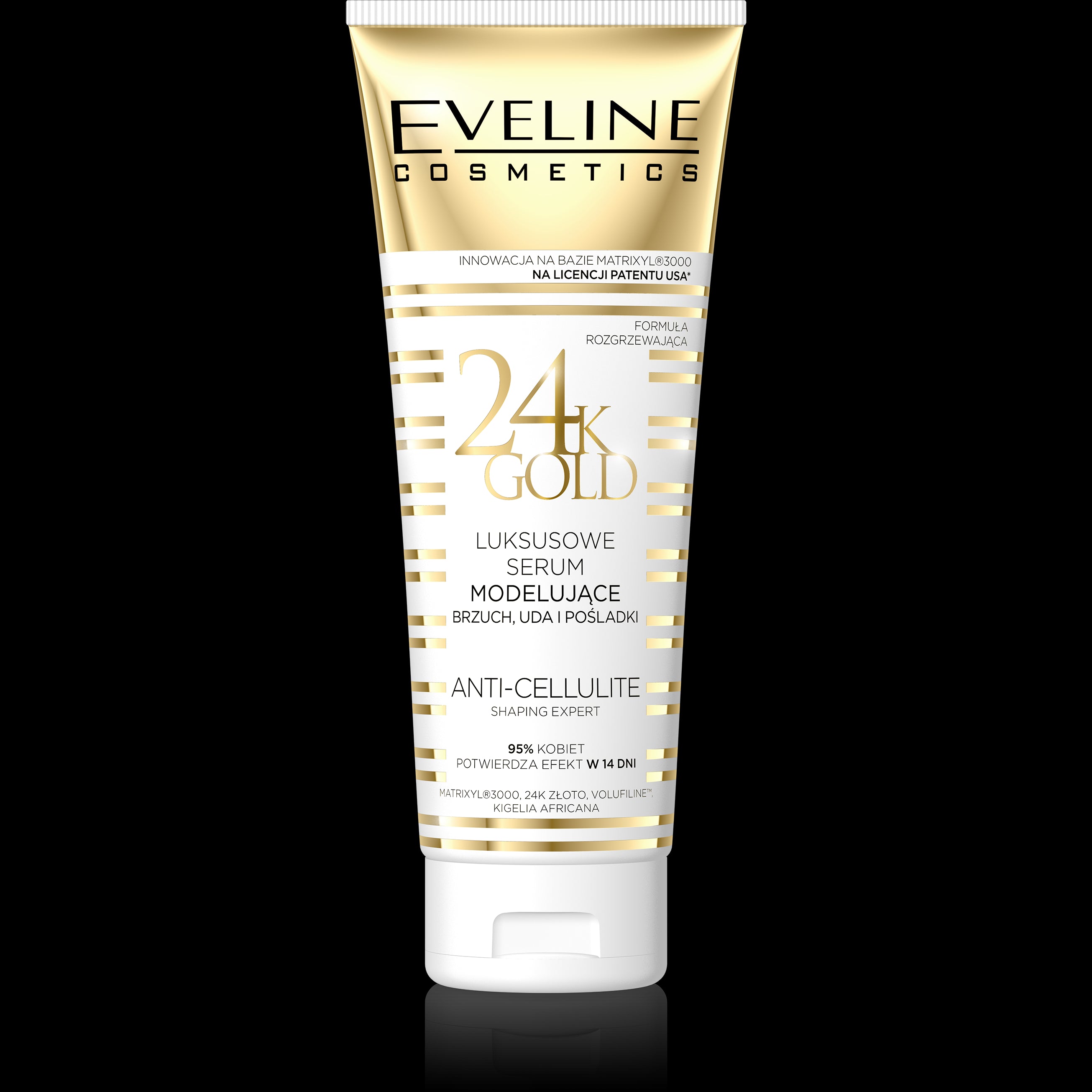 Eveline 24K Gold - luksusowe serum modelujące brzuch, uda i pośladki, poj. 250 ml
