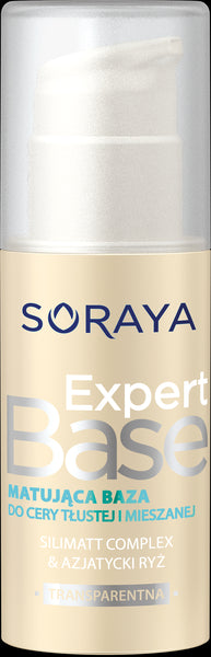 Soraya EXPERT BASE - matująca baza pod makijaż do cery tłustej/mieszanej, poj. 30 ml