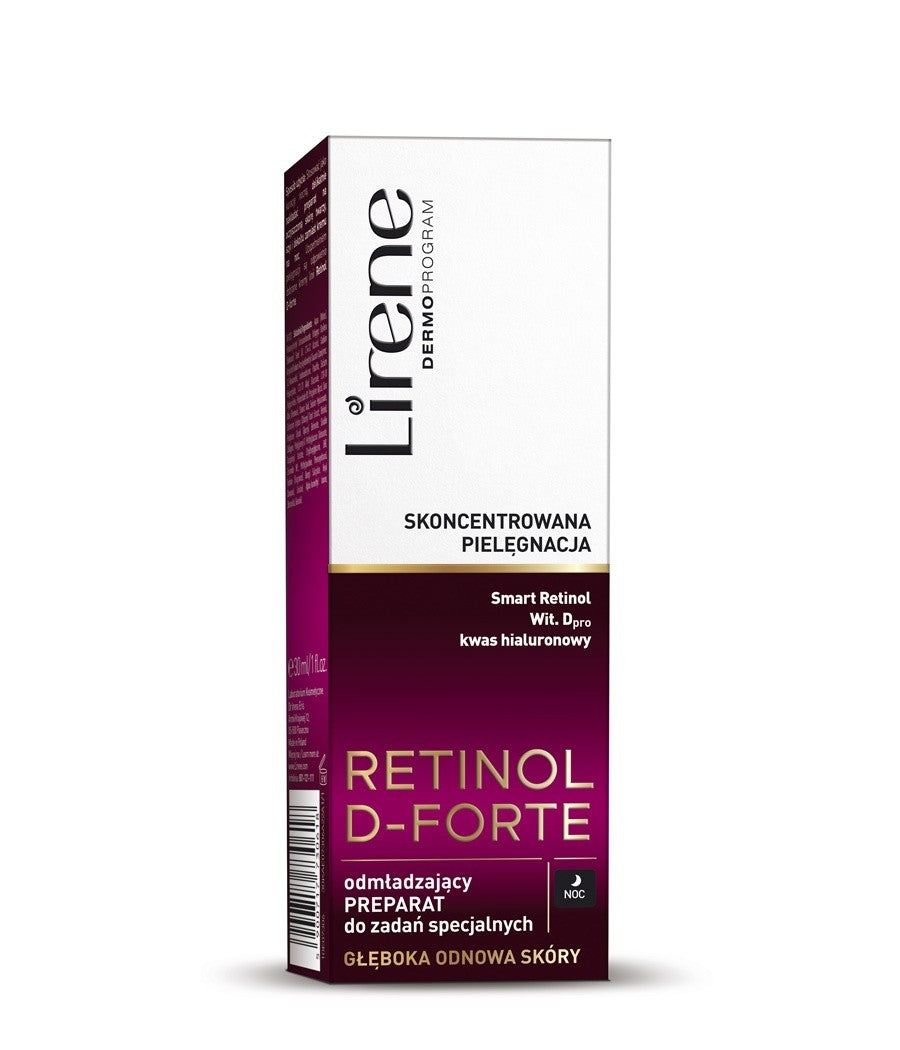 Lirene Retinol D-Forte - odmładzający preparat do zadań specjalnych, poj. 30 ml