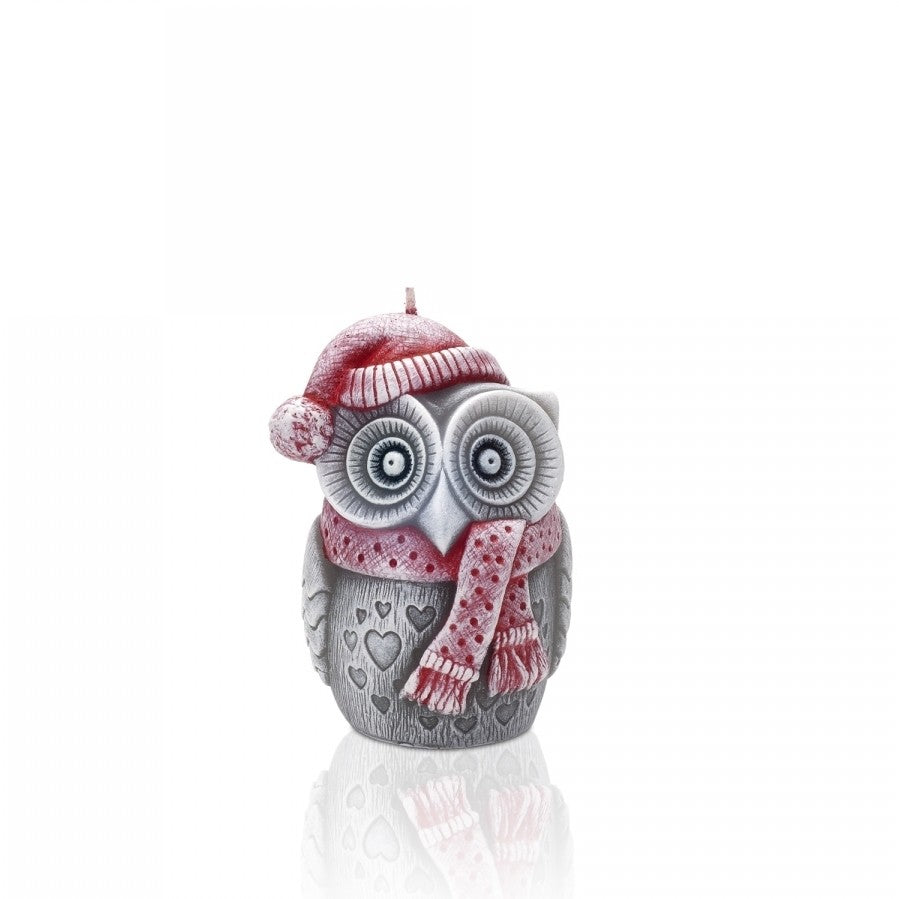 WINTER OWL - świeca, figurka 100