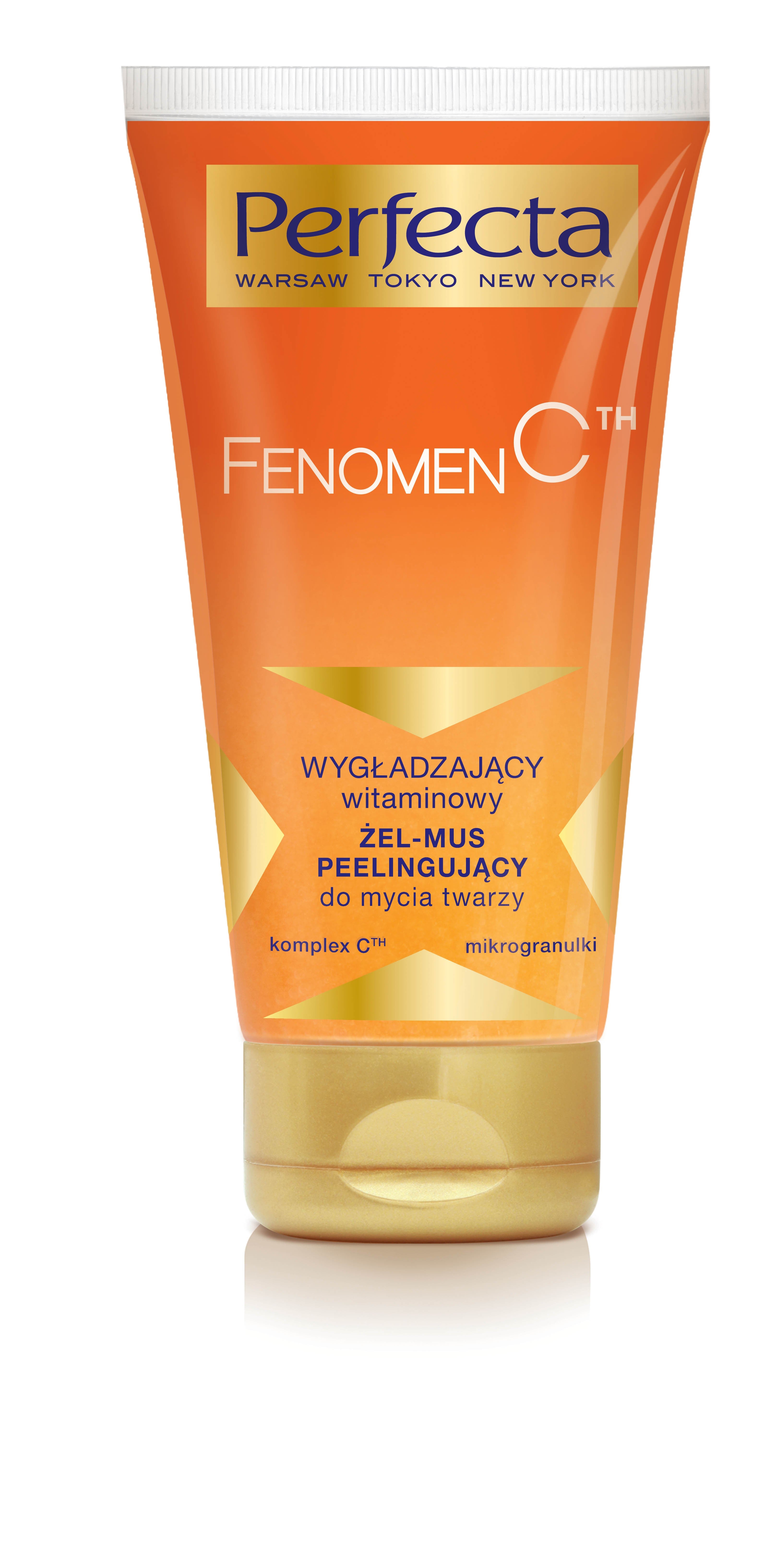 Perfecta Fenomen C - WYGŁADZAJĄCY witaminowy ŻEL-MUS PEELINGUJĄCY do mycia twarzy, poj. 150 ml