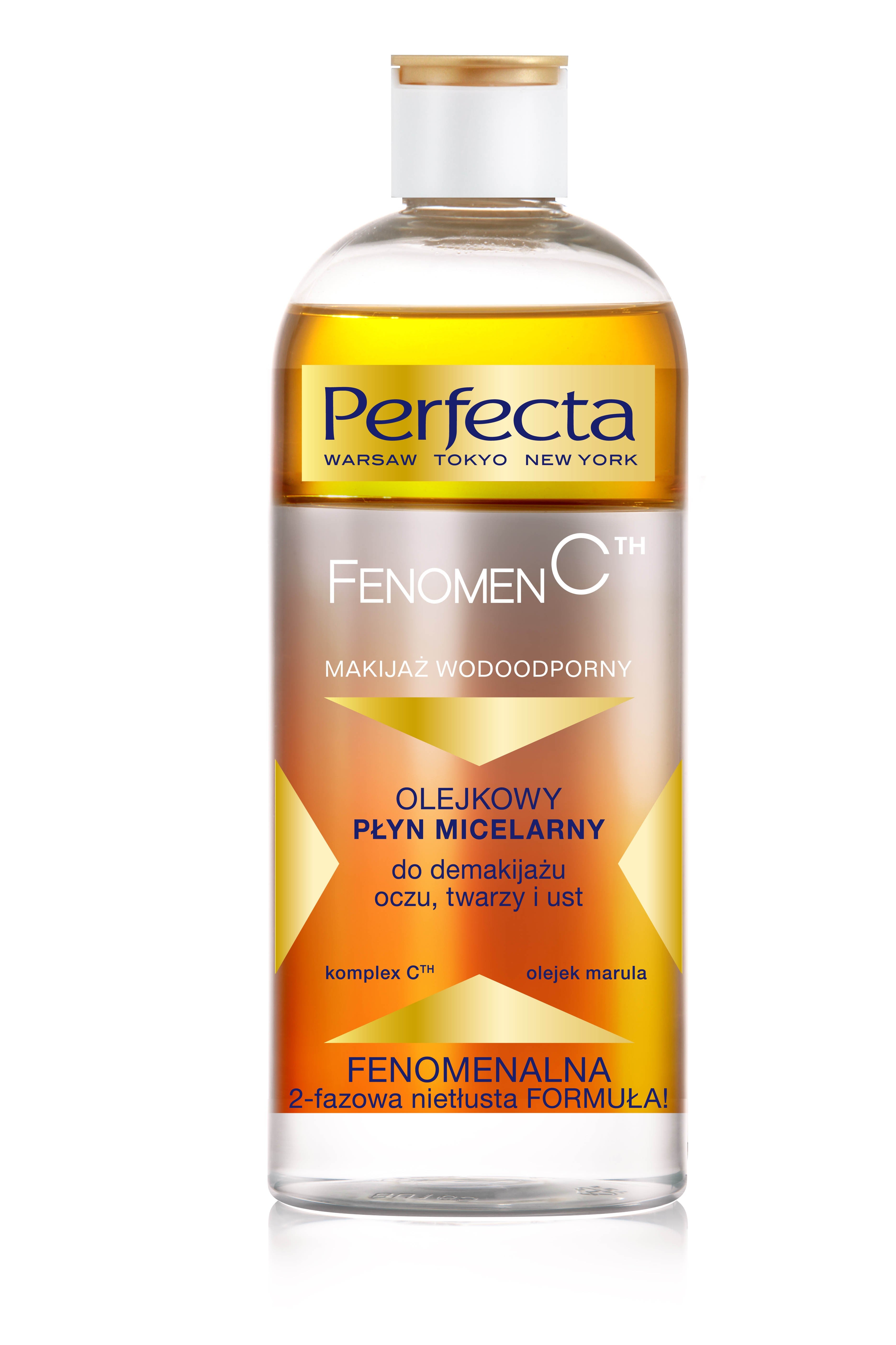 Perfecta Fenomen C - OLEJKOWY PŁYN MICELARNY do demakijażu oczu, twarzy i ust, poj. 400 ml