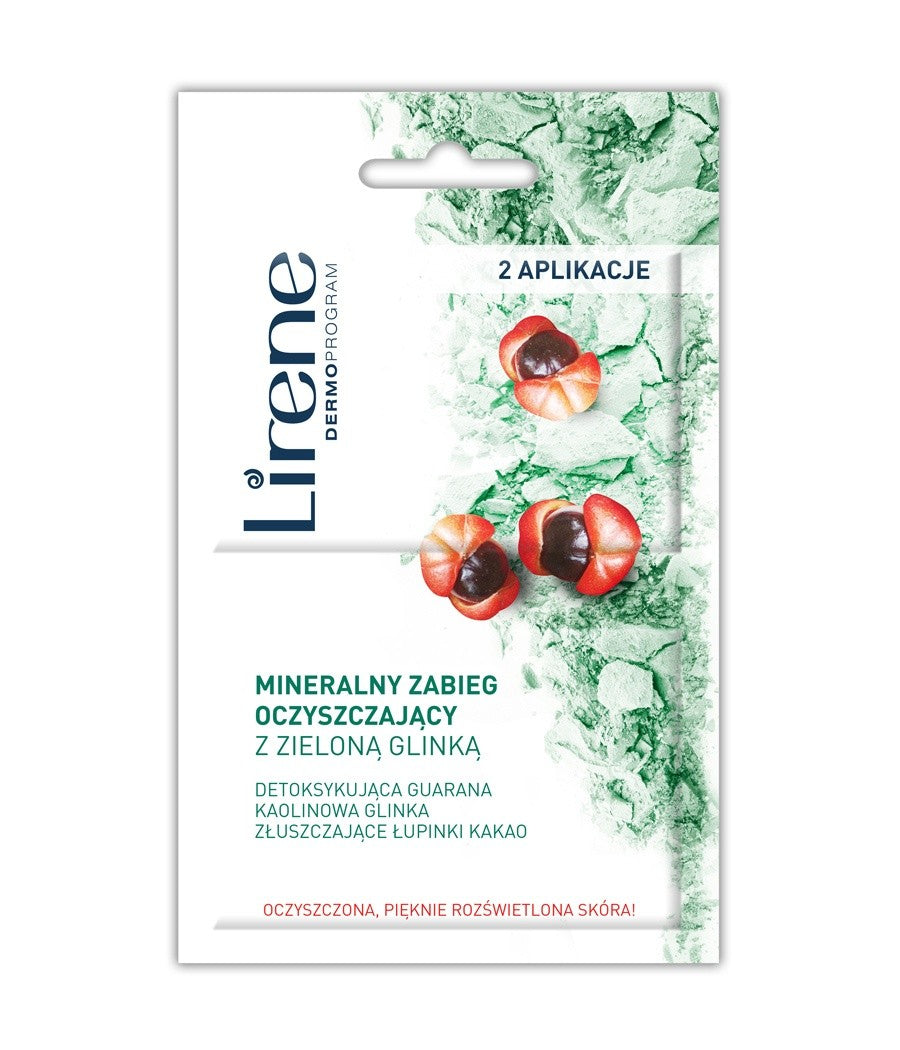 Lirene Mineralny zabieg oczyszczający z zieloną glinką, poj. 2 x 6 ml