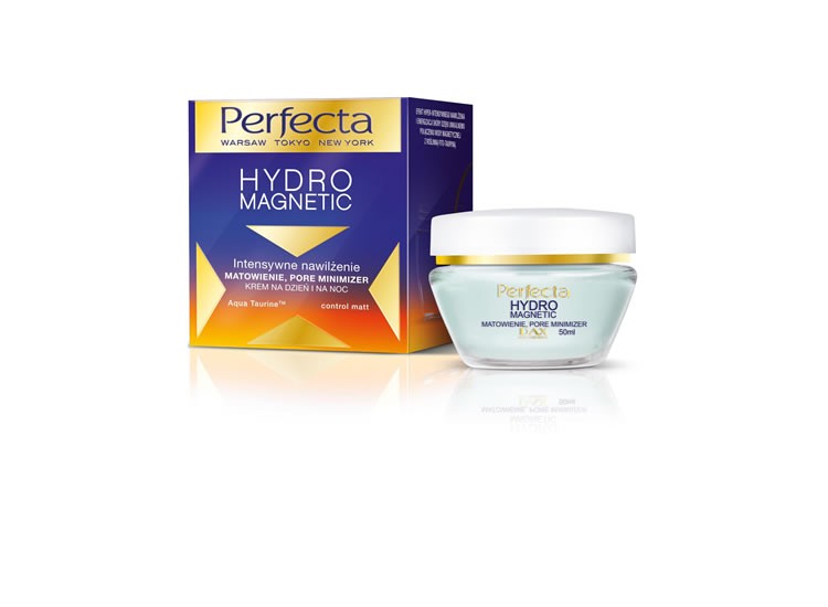 Perfecta Hydro Magnetic - intensywne nawilżenie MATOWIENIE, PORE MINIMIZER, KREM NA DZIEŃ I NA NOC, poj. 50 ml