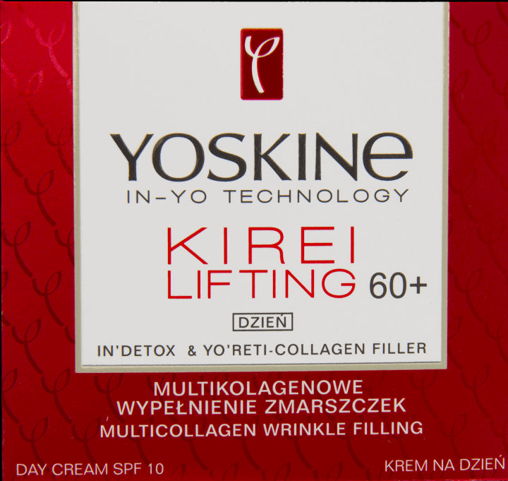 Yoskine Kirei Lifting - krem na dzień 60+, multikolagenowe wypełnienie zmarszczek, poj. 50 ml