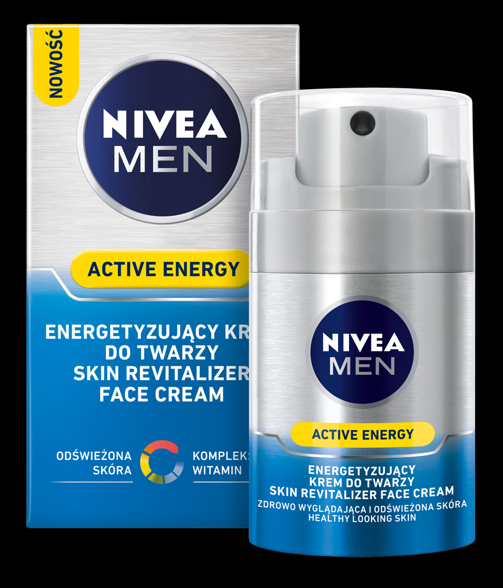 NIVEA MEN Active Energy energising face cream, 50 ml
