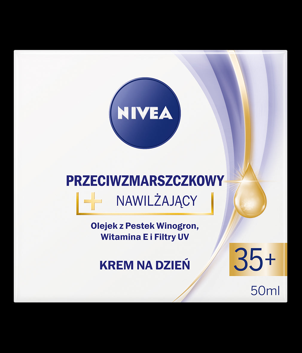 NIVEA Anti-Wrinkle + Moisturising Day Cream, 35+, capacity 50 ml