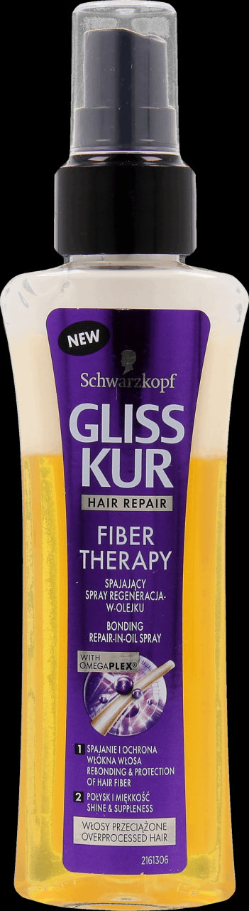 Gliss Kur Fiber Therapy - spajający spray do włosów, eliksir, regeneracja w olejku, poj. 100 ml