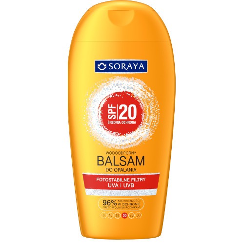 Soraya Opalanie - wodoodporny balsam do opalania SPF20, poj. 200 ml