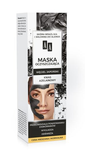AA CARBON&CLAY - maska oczyszczająca, węgiel japoński, cera mieszana i normalna, poj. 30 ml