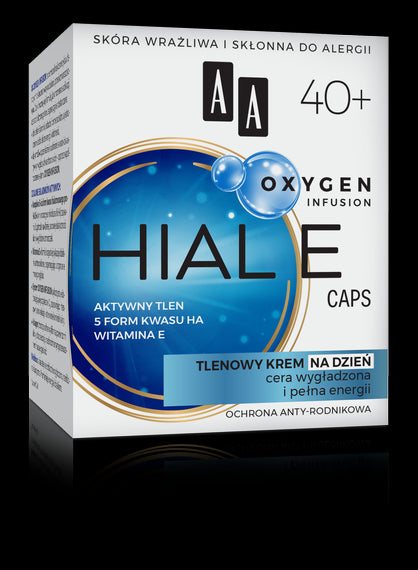 AA OXYGEN INFUSION - HIAL E CAPS, tlenowy krem na dzień, poj. 50 ml