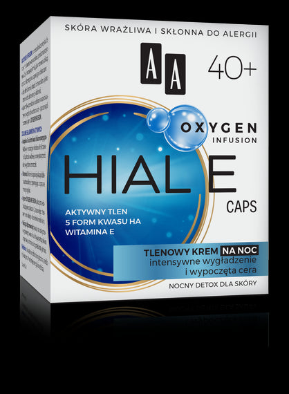 AA OXYGEN INFUSION - HIAL E CAPS, tlenowy krem na noc, poj. 50 ml