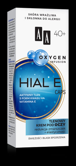 AA OXYGEN INFUSION - HIAL E CAPS, tlenowy krem pod oczy, poj. 15 ml