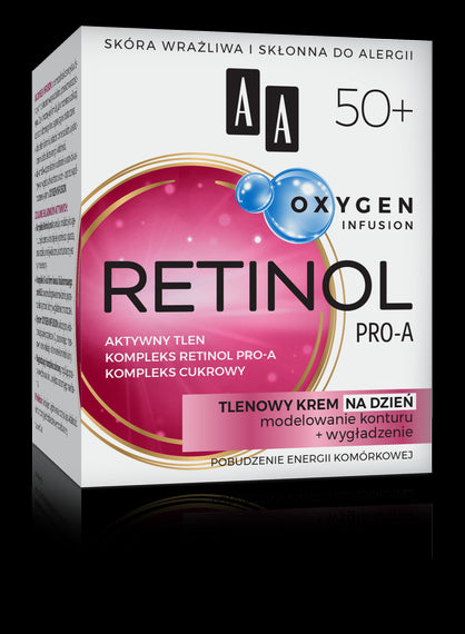 AA OXYGEN INFUSION - RETINOL PRO-A, oxygen day cream 50+, volume 50 ml