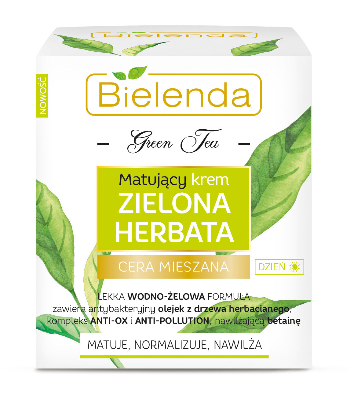 Bielenda GREEN TEA Mattifying Day Cream, 50 ml