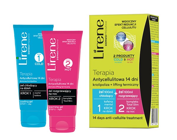 Terapia Antycellulitowa 14 dni kriolipoliza + lifting termiczny, poj. 100 ml. + 100 ml.