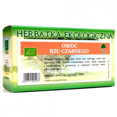 Elderberry Black Fruit Tea EKO, 20 sachets x 2 g