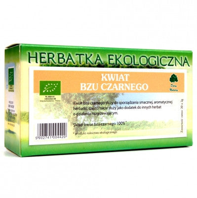 Herbatka Bez Czarny Kwiat EKO, poj. 20 saszetek x 2 g
