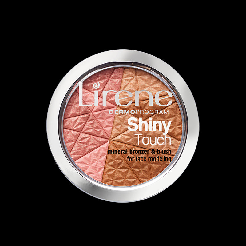 Lirene Shiny Touch - mineralny bronzer z różem modelujący owal twarzy, poj. 9 g