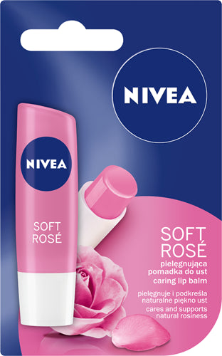Nivea Soft Rose - shimmering rose lipstick, weight: 4.8 g