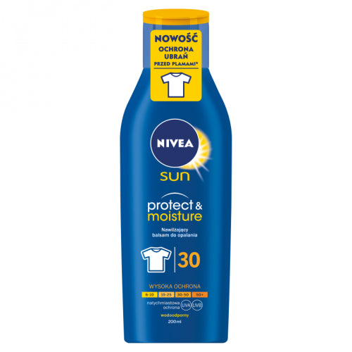 NIVEA Sun Protect & Moisture - balsam nawilżający do opalania SPF 30, poj. 200 ml