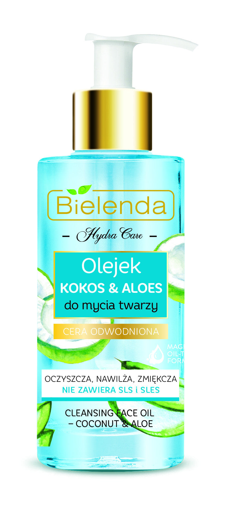 Bielenda HYDRA CARE - nawilżający olejek do mycia twarzy KOKOS & ALOES, poj. 140 ml