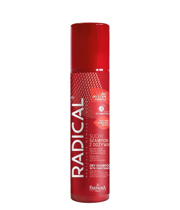 RADICAL - dry shampoo with conditioner for damaged and weakened hair 2in1 STRENGTHENING FORMULA, volume 180 ml