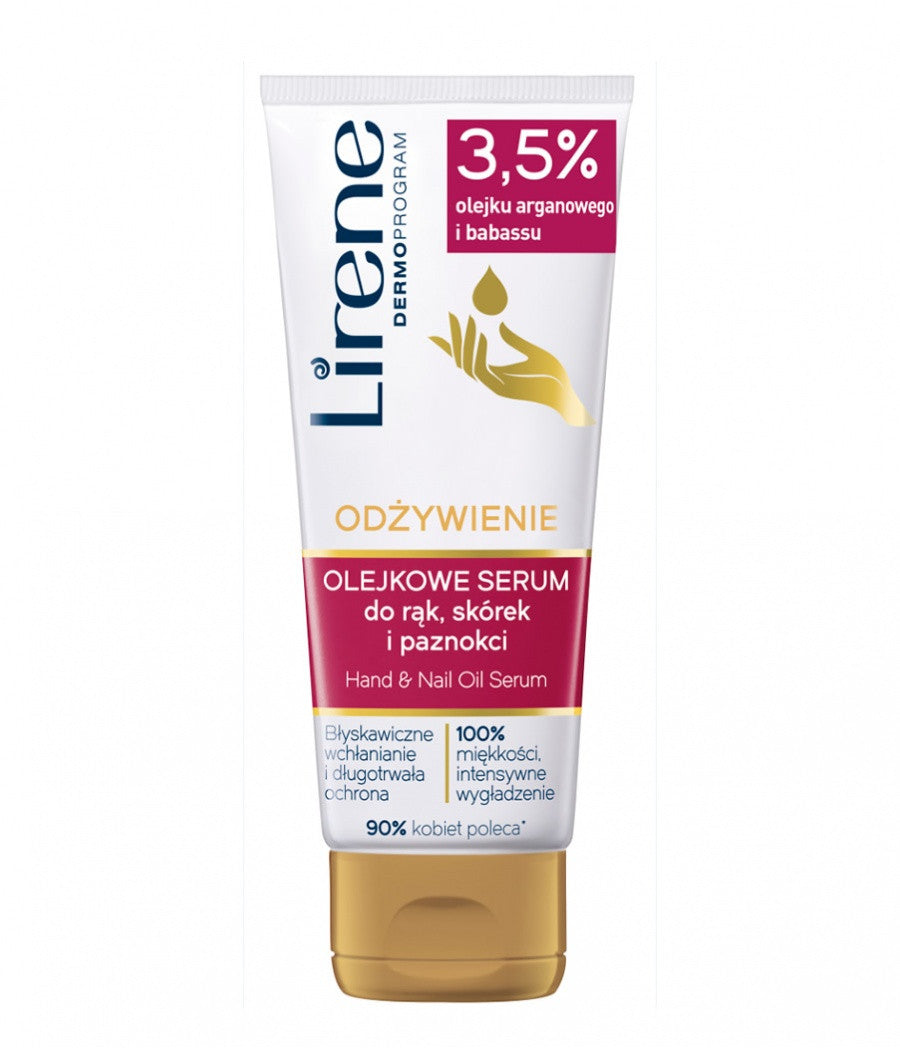 Lirene ODŻYWIENIE - olejkowe serum do rąk, skórek i paznokci, poj. 75 ml