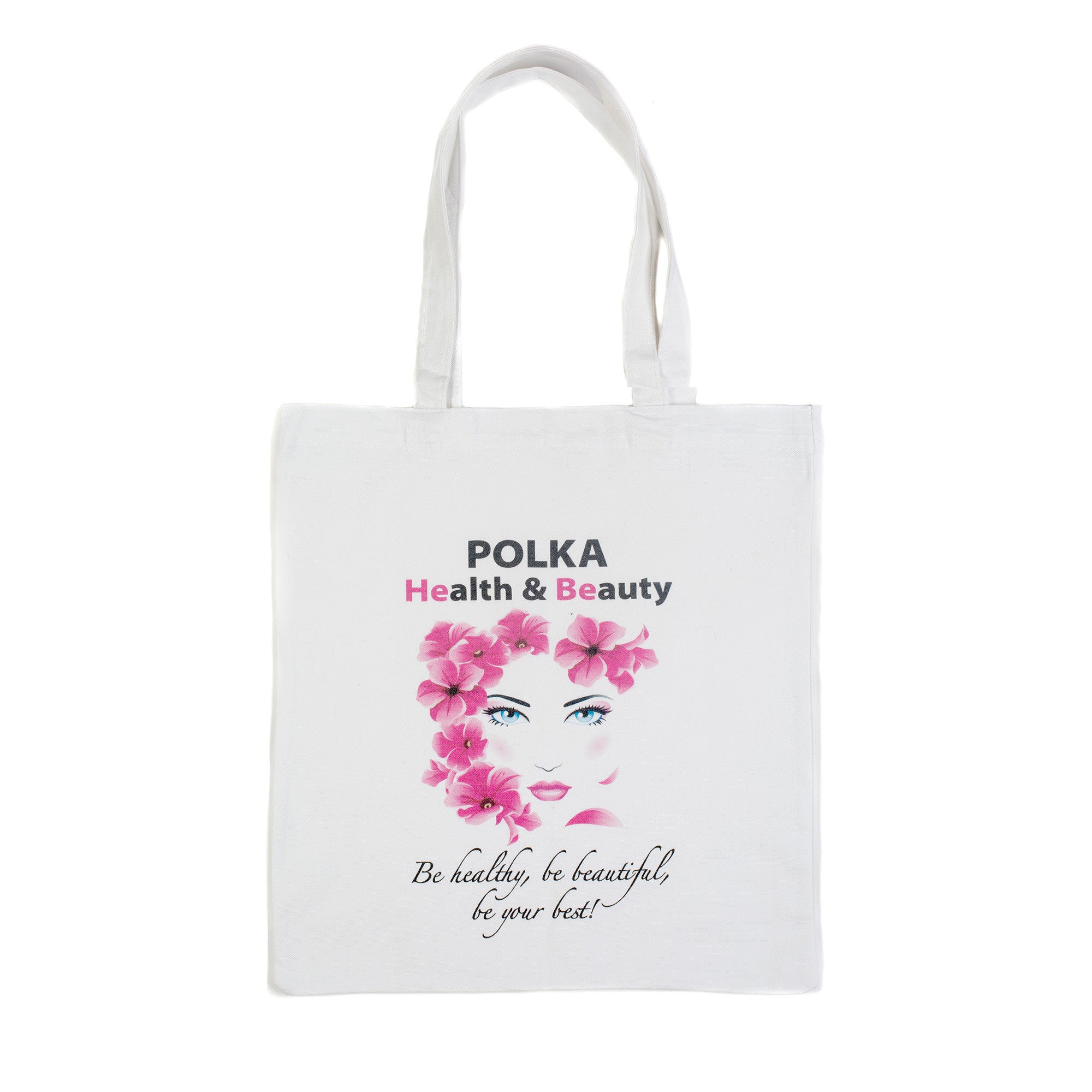 Shopper - torba reklamowa POLKA HEBE 100& bawełny