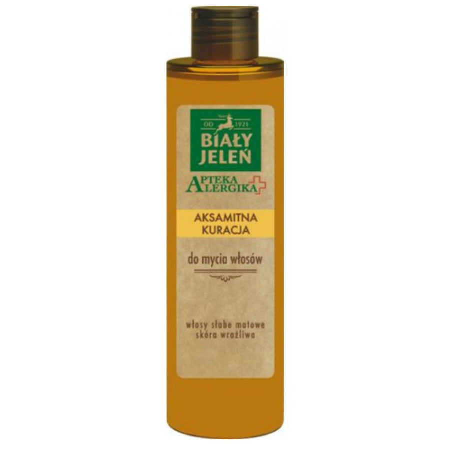 Biały Jeleń Apteka Alergika - aksamitna kuracja do mycia włosów, poj. 250 ml