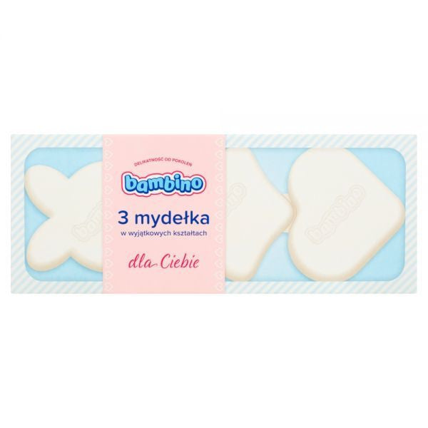 Bambino - mydełka w wyjątkowych kształtach, NIEBIESKIE, poj. 3 szt. x 50 g