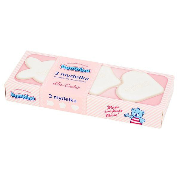 Bambino - mydełka w wyjątkowych kształtach, RÓŻOWE, poj. 3 szt. x 50 g