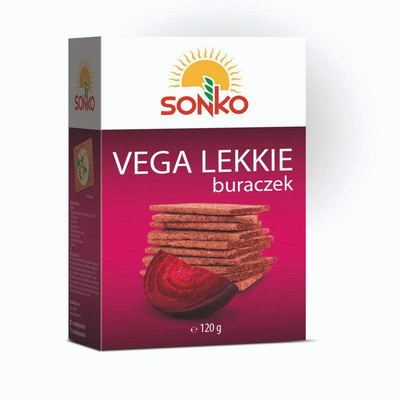 Sonko - pieczywo Vega Lekkie, buraczek, masa netto: 120 g