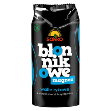 Sonko - wafle BŁONNIKOWE z magnezem, waga netto: 100 g
