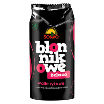 Sonko - wafle BŁONNIKOWE z żelazem, waga netto: 100 g