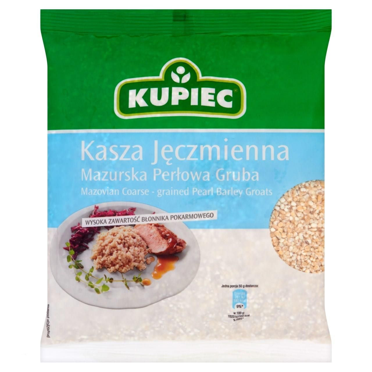 Kupiec - coarse barley groats mazurska (film), net weight: 400 g
