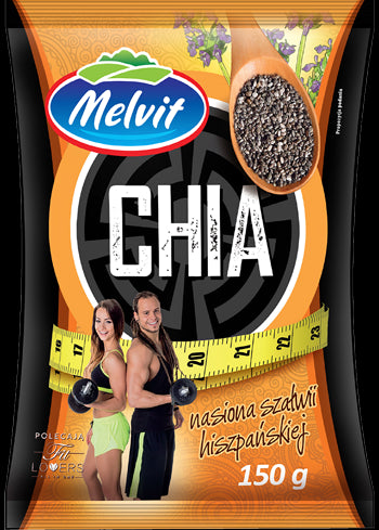 Melvit - CHIA nasiona szałwii hiszpańskiej, masa netto: 150 g