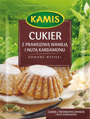Kamis - sugar with real vanilla and a hint of cardamom, net weight: 20 g