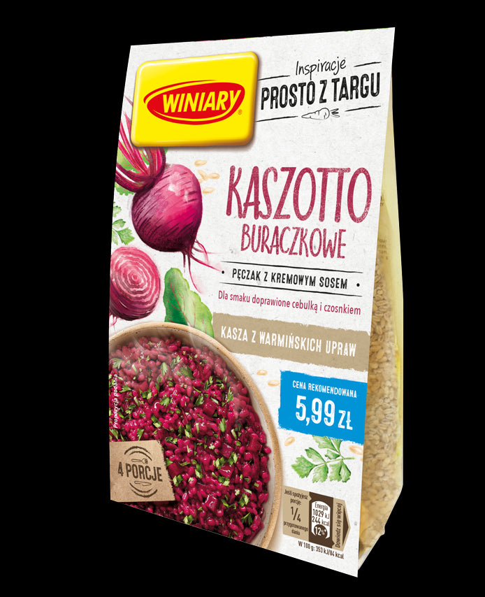 Winiary - Kaszotto buraczkowe, pęczak z kremowym sosem, masa netto: 248 g