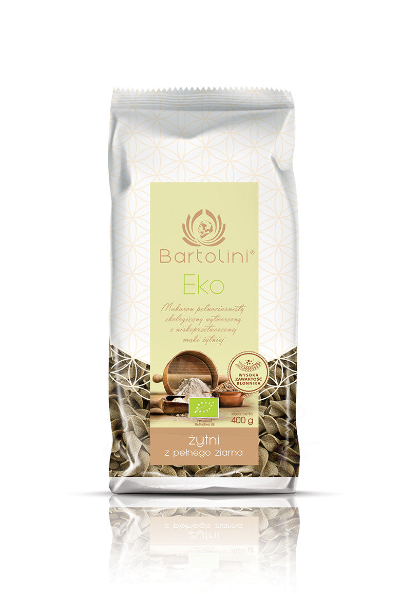 Bartolini - Organic wholemeal rye pasta, Wrapper No. 3, net weight: 400 g