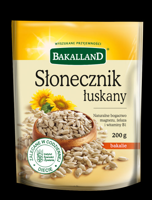 Bakalland - słonecznik łuskany, masa netto: 100 g