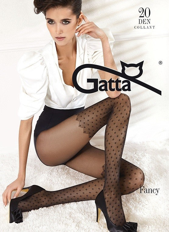 FANCY v.05 - Women's patterned tights 20 DEN
