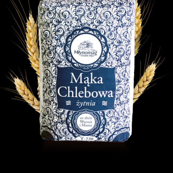 Młynomag - bread flour, rye, net weight: 1 kg