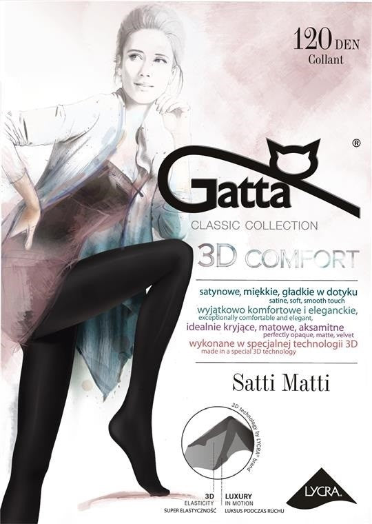 Ultra Opaque 3D Comfort Tights - 120 den - SATTI MATTI 120