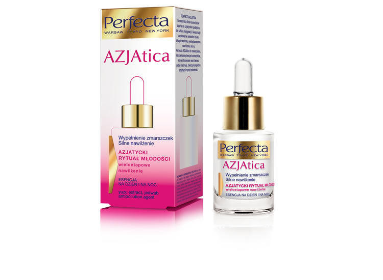 Perfecta Azjatica White - esencja na dzień i na noc, Wypełnienie zmarszczek Silne nawilżenie, poj. 15 ml