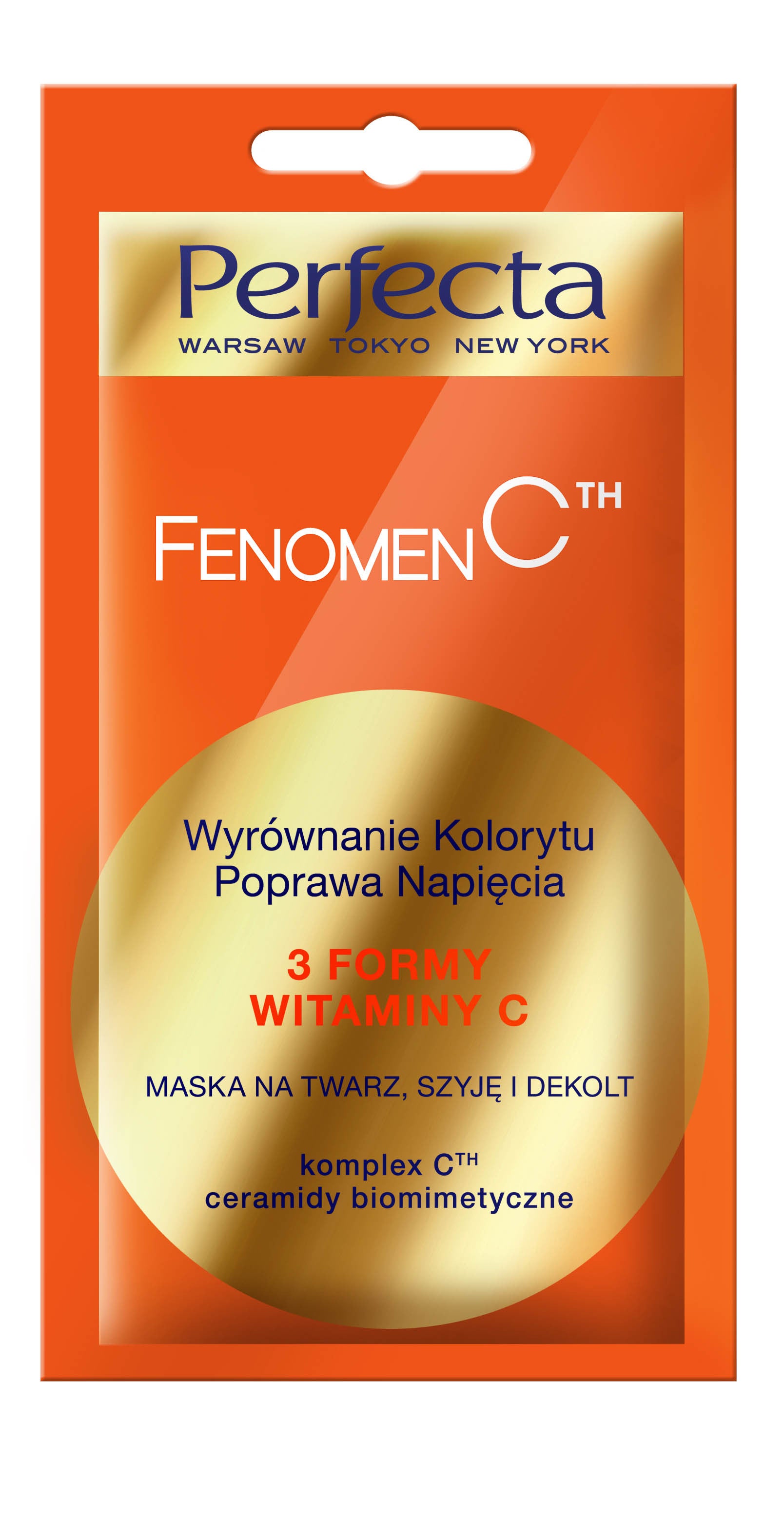 Perfecta FENOMEN C - Mask for face, neck and cleavage, balancing skin tone, improving tension, capacity 8 ml