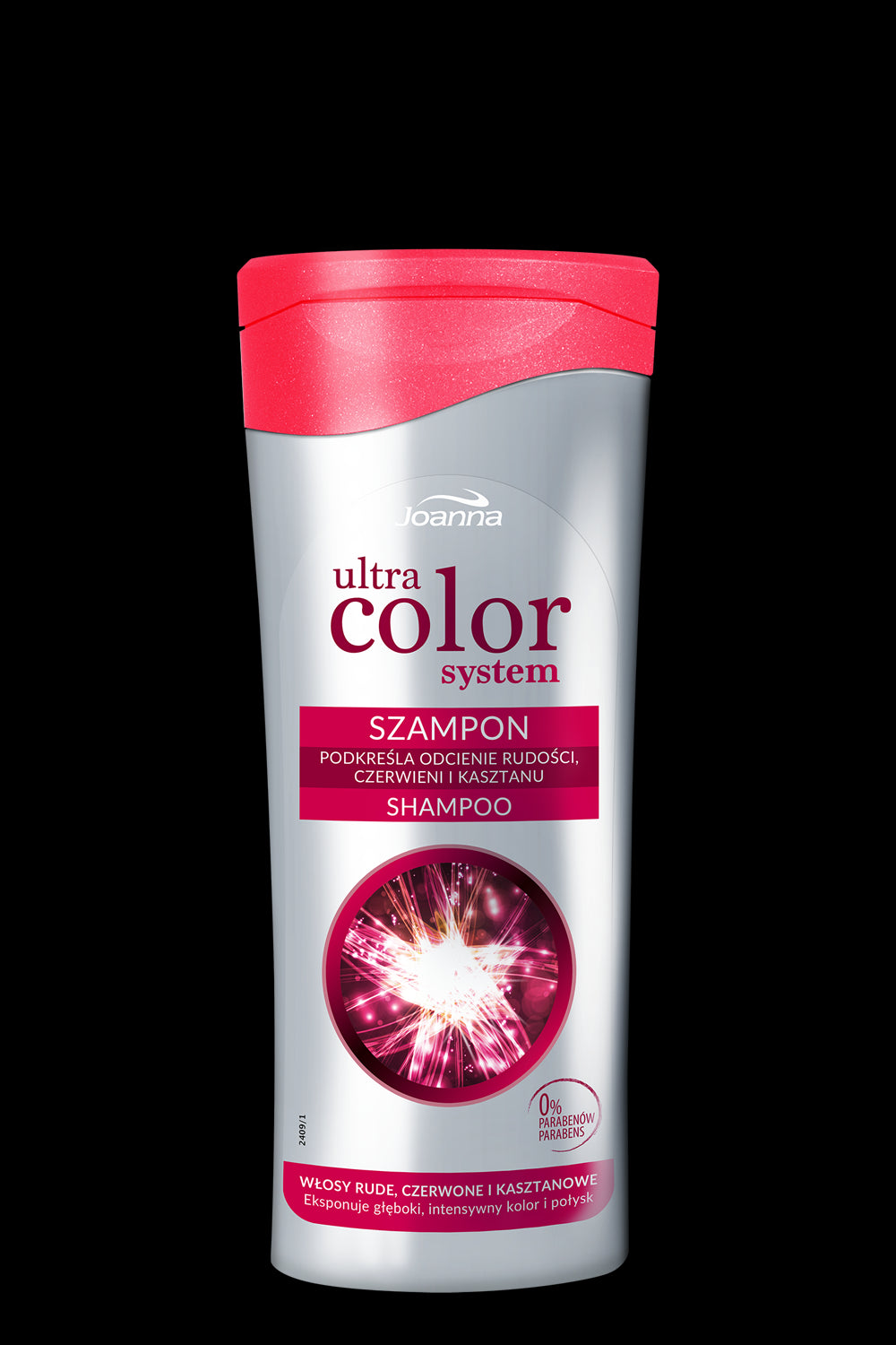 Joanna Ultra Color System - shampoo for red, red and chestnut hair, 200 ml